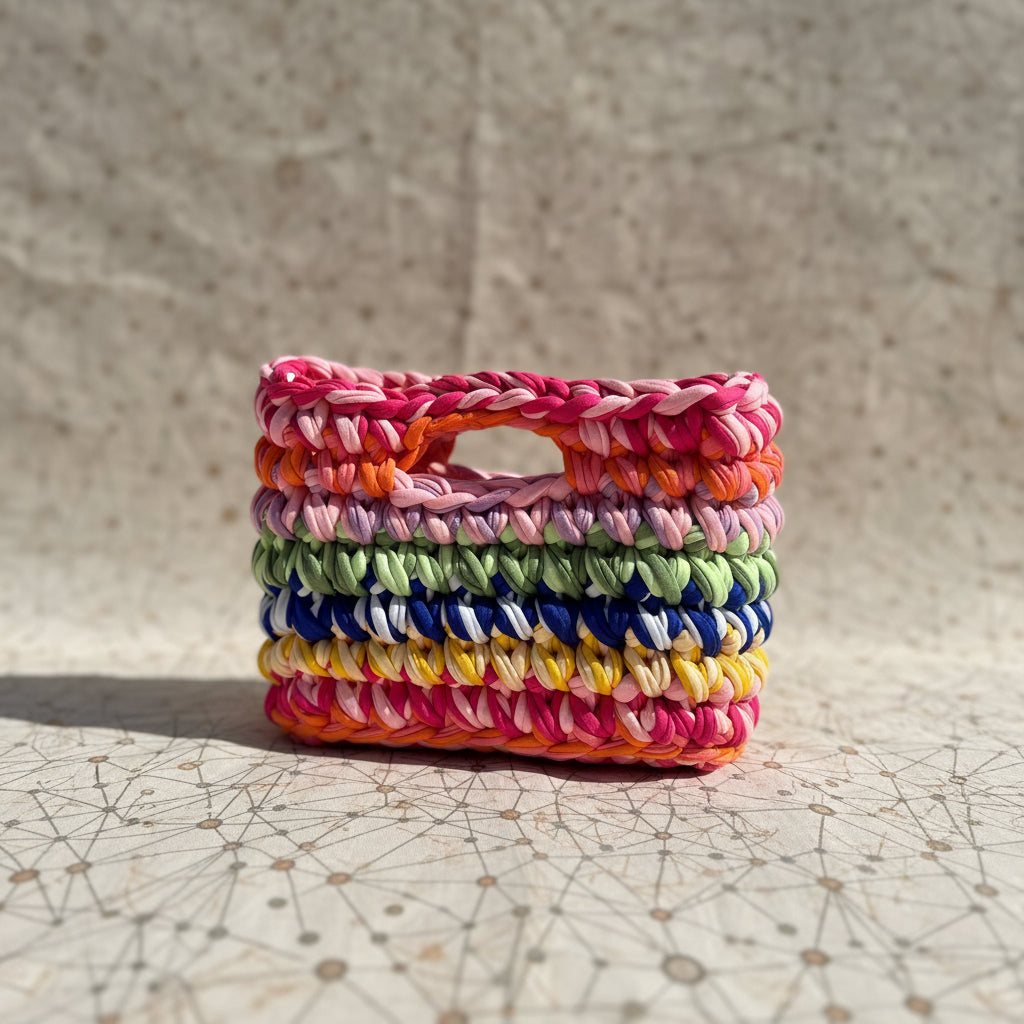 Mini Tote-Rainbow Bright